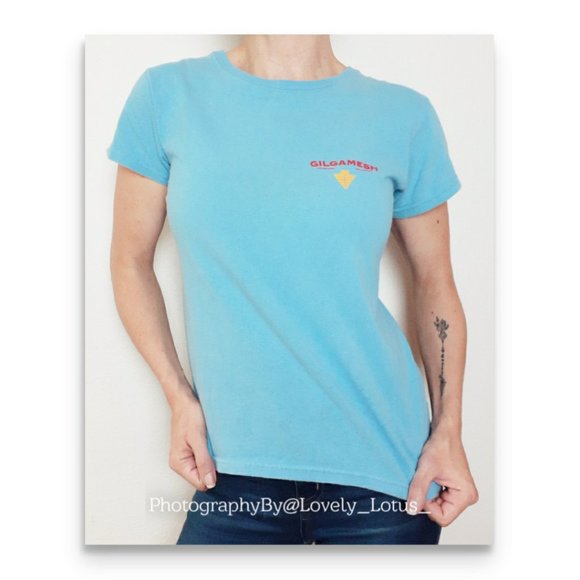 Gilgamesh Brewing Company T Shirt Light Blue Short Sleeve Crew Neck Graphic - Picture 1 of 9